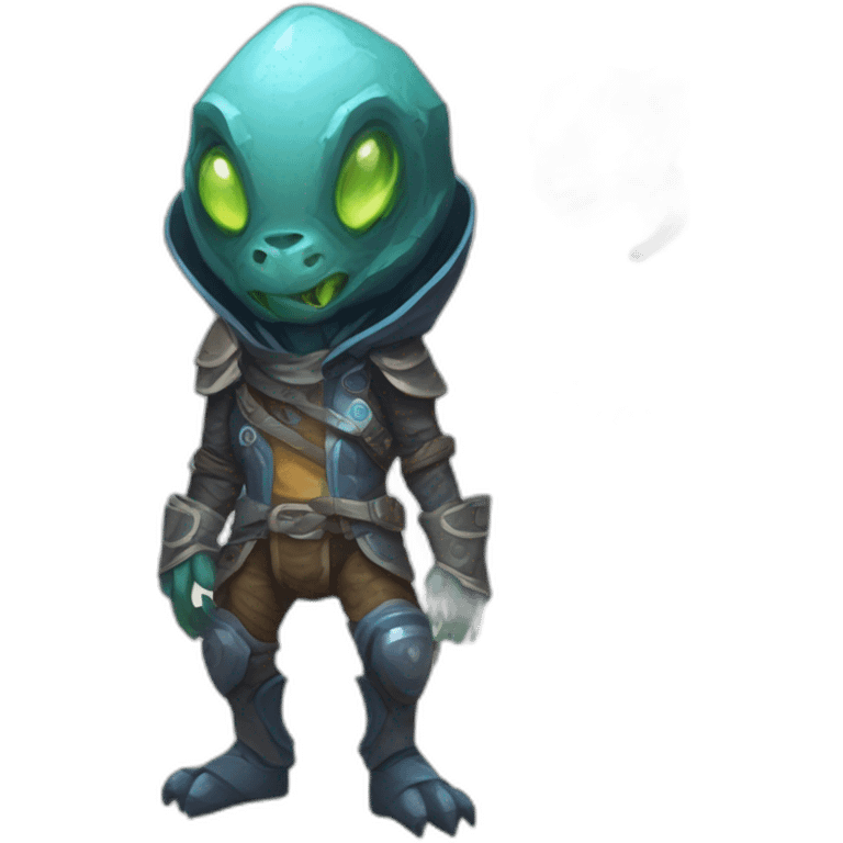 alien animal  futuristic roguelike rpg style inspired by hearthstone emoji