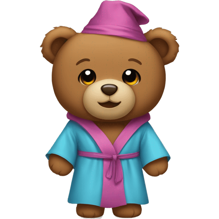 teddy bear with a robe emoji