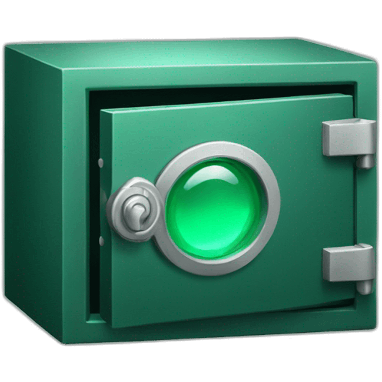 open safe, emerald emoji