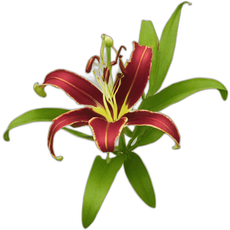 Gloriosa lily emoji