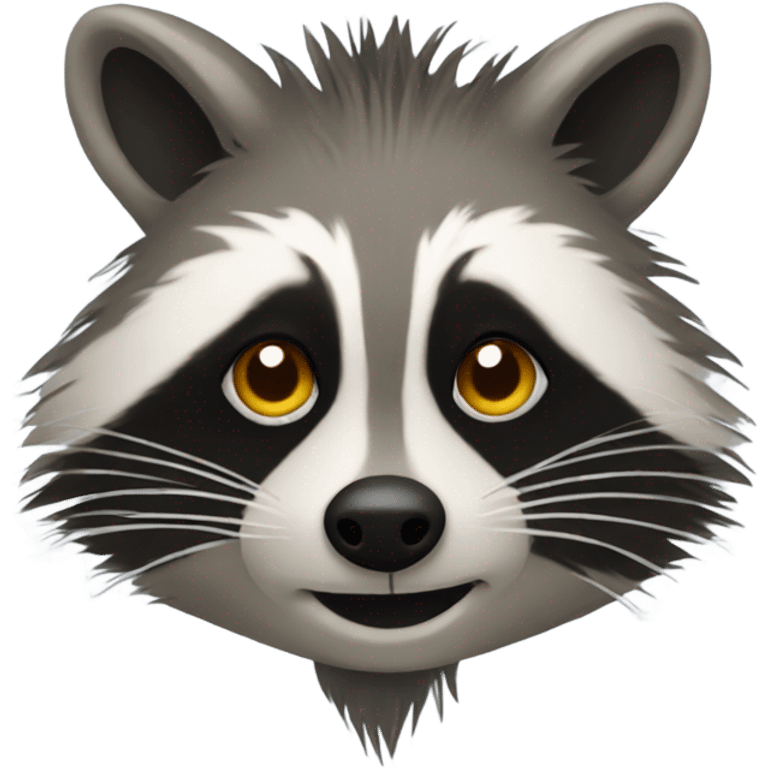 Raccoon with a Mohawk  emoji