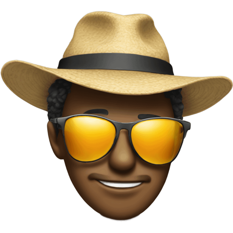 Butt wearing a hat and sunglasses emoji