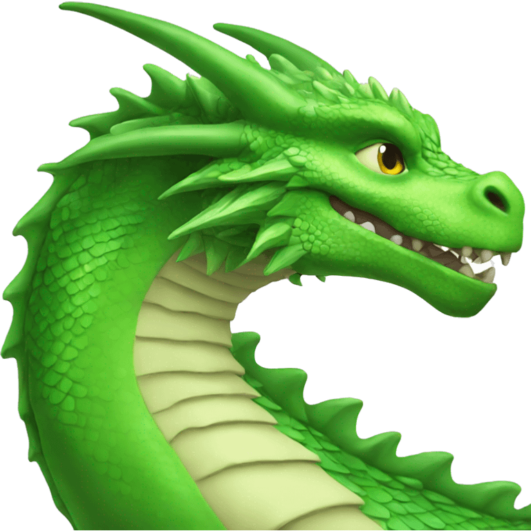 green dragon side view emoji