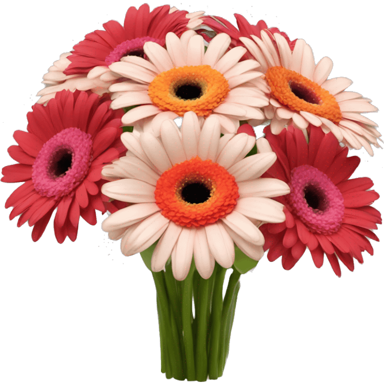 6 gerbera bouquet  emoji