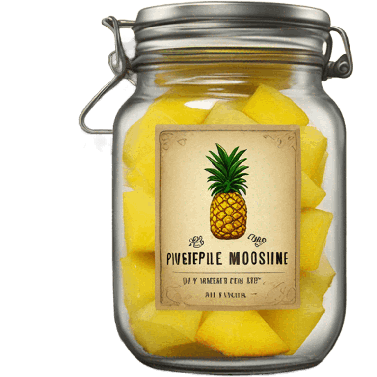 Pineapple moonshine emoji