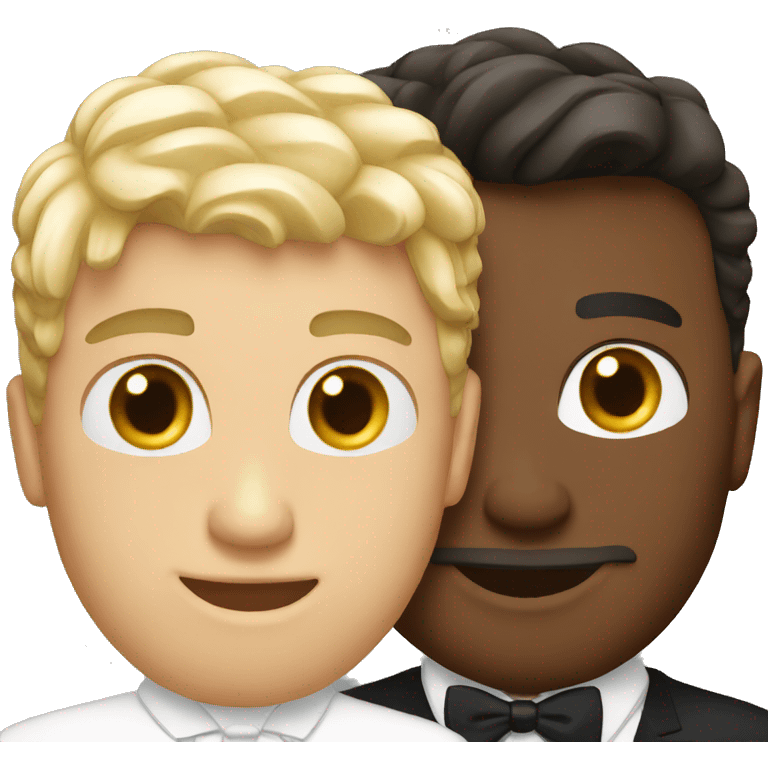 white groom friends emoji