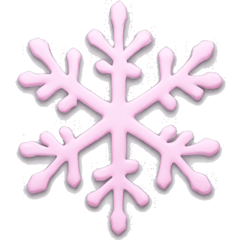 pastel pink snowflake  emoji