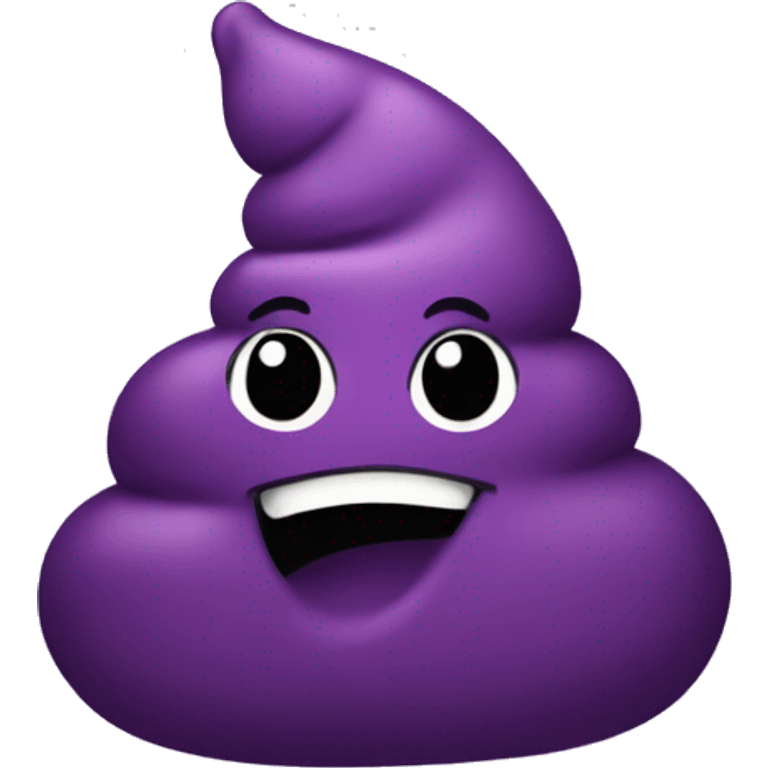 Purple poop  emoji