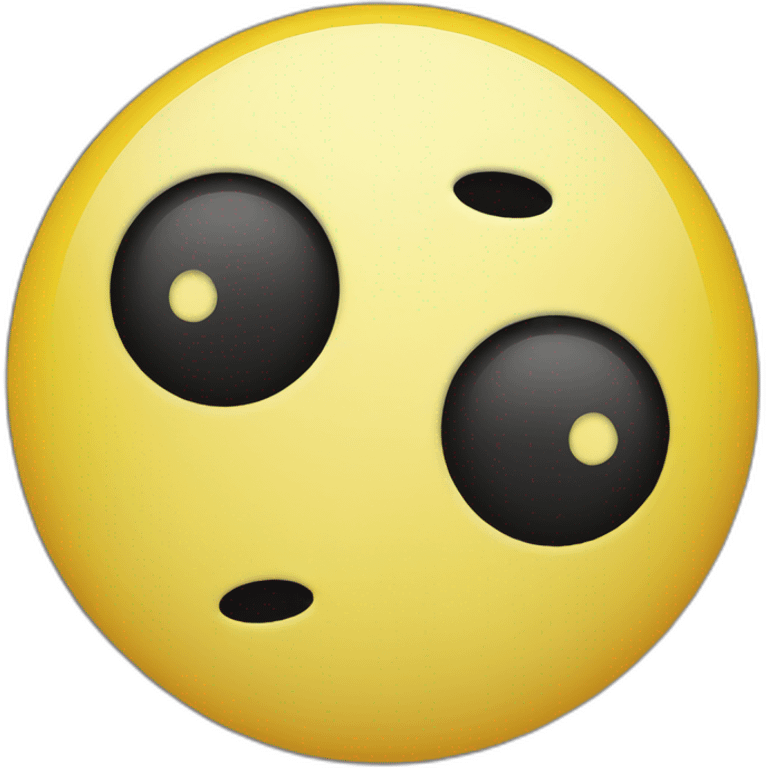 Classic yellow emoji sad-happy yin yang emoji