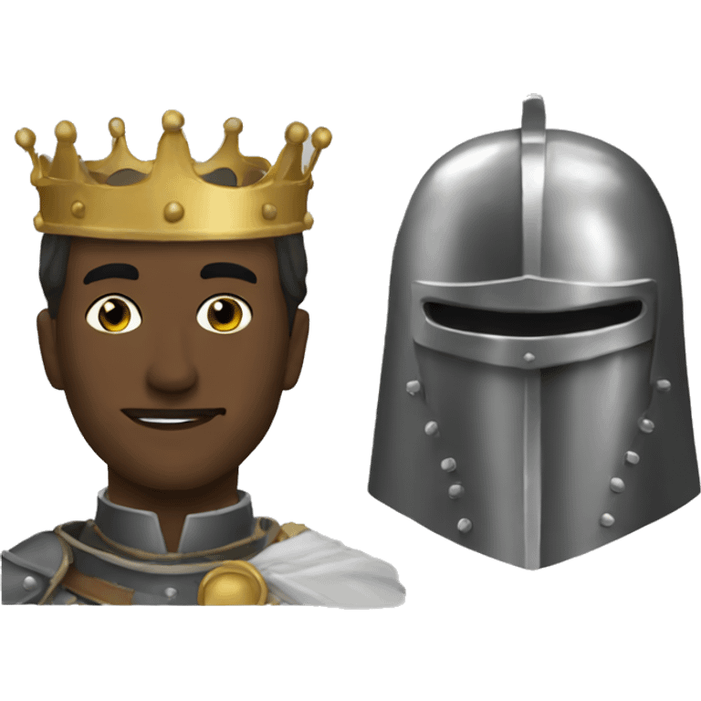 King Baldwin IV with the Iron mask emoji