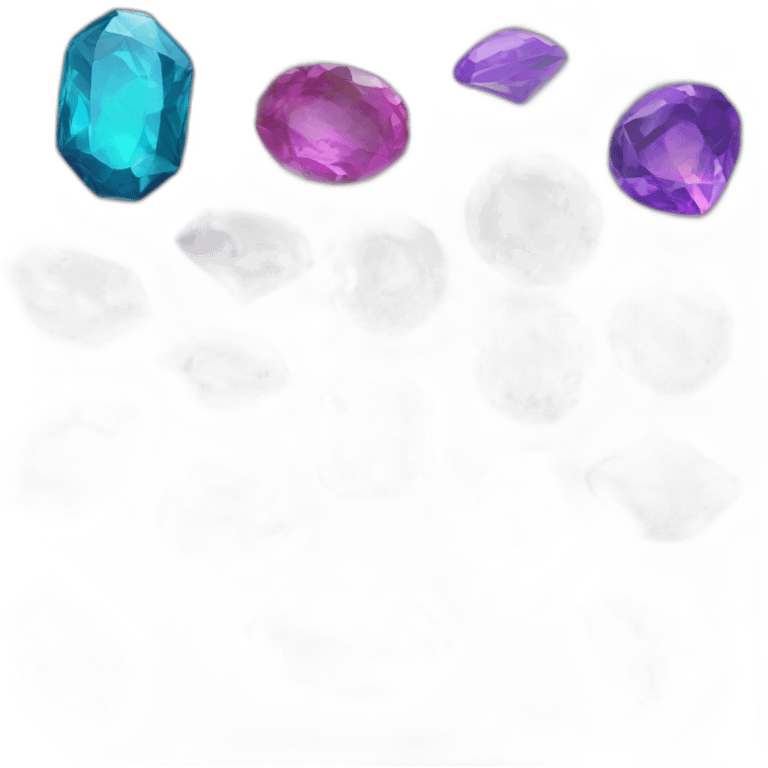 3d glossy gemstones emoji