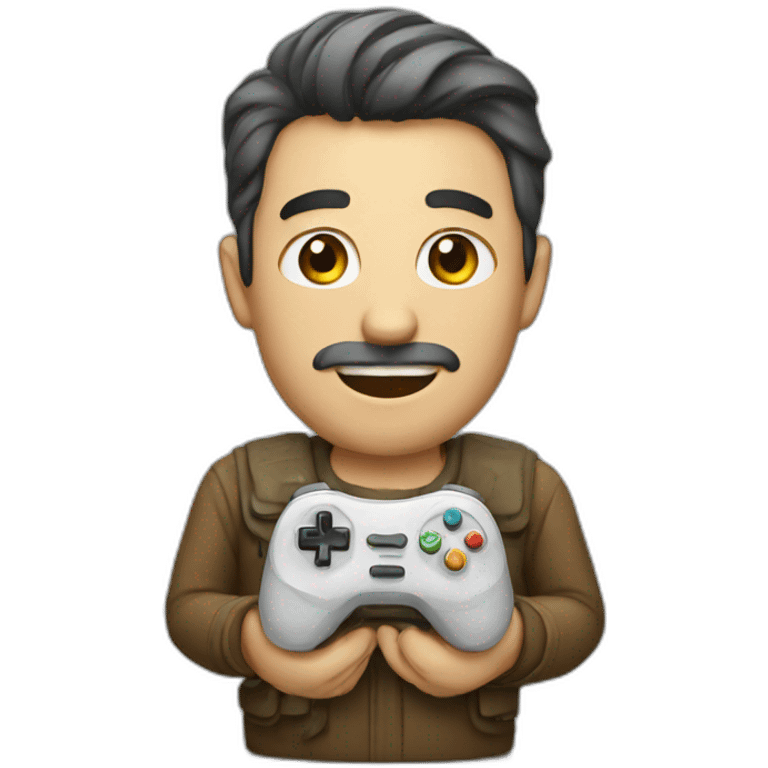 Man with manette emoji