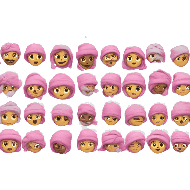 pink winter emoji