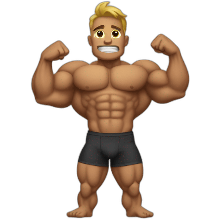 Bodybuilding arms emoji