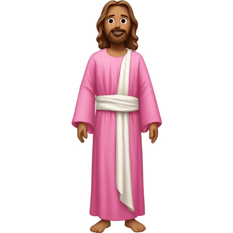 Jesus in pink gown  emoji