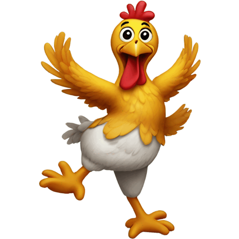 Dancing chicken emoji