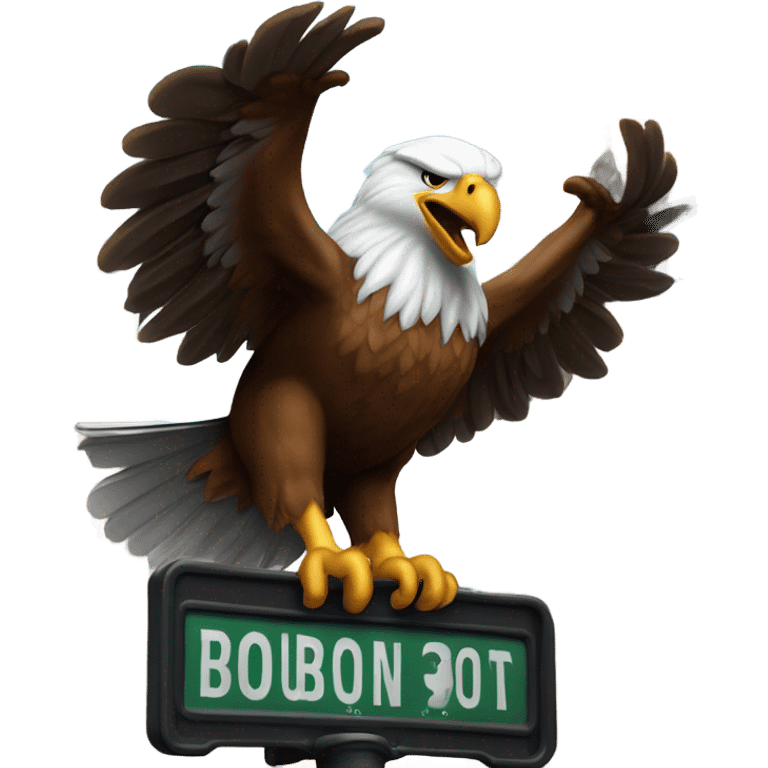 Eagle on bourbon street  emoji