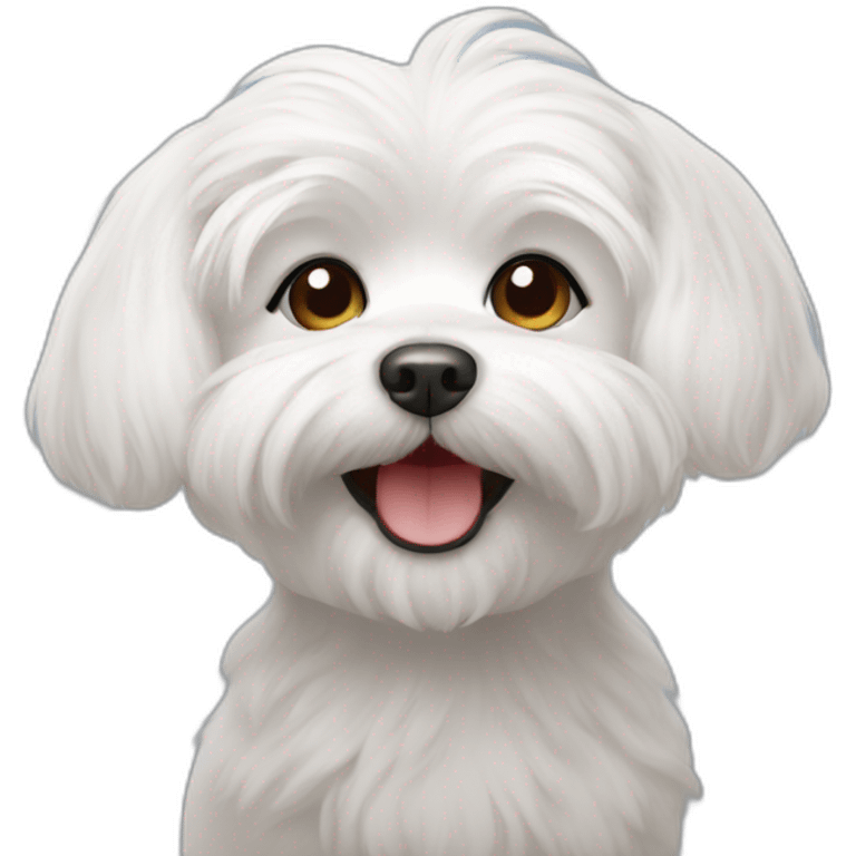 Happy maltese emoji