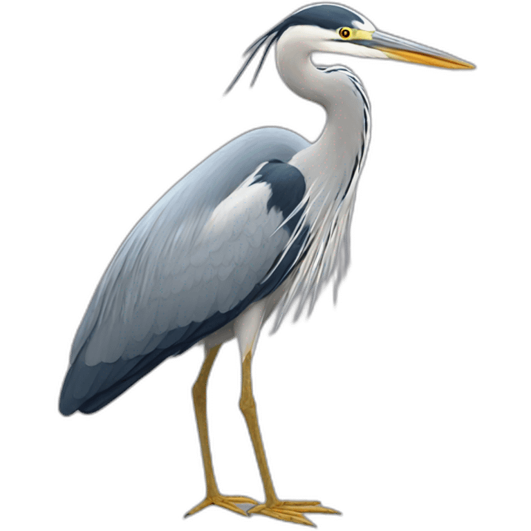 Heron with "Yoann" label emoji