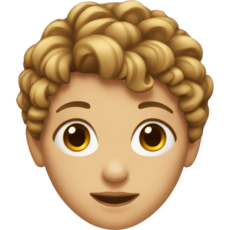 Girl with boy hair emoji