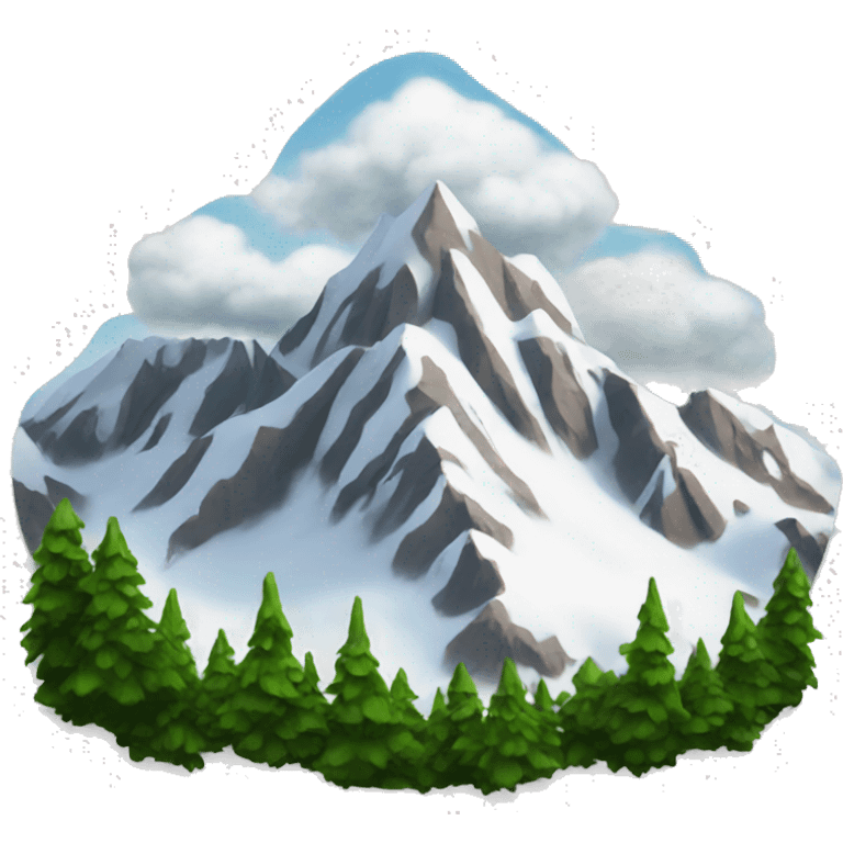 snowy mountain emoji