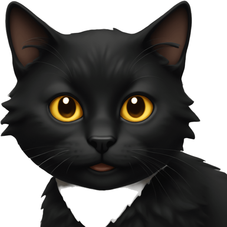 black salem the cat looking emoji