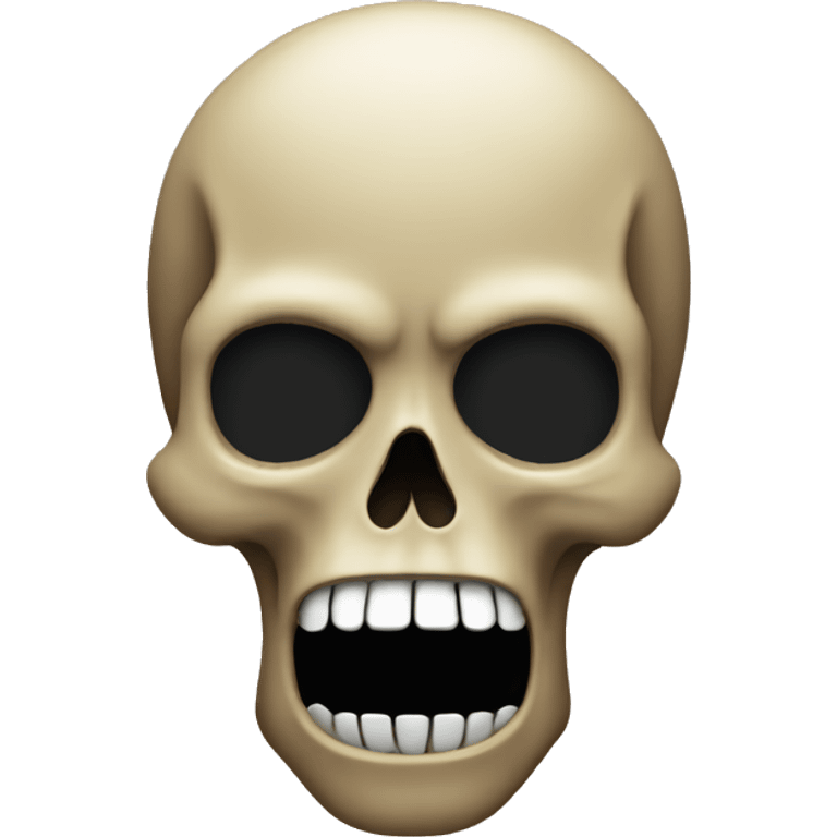 SHOCKED SKULL emoji