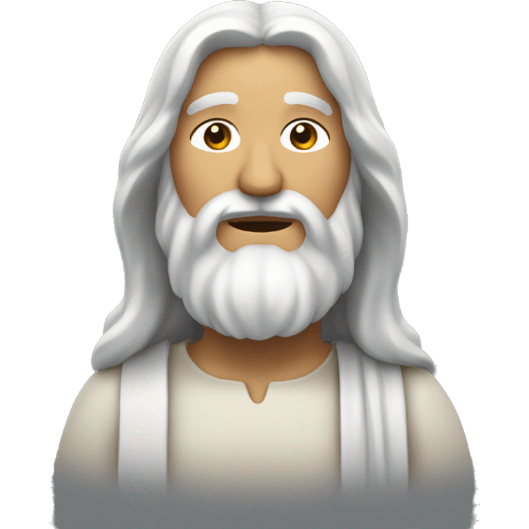 Jésus prie à genoux  emoji