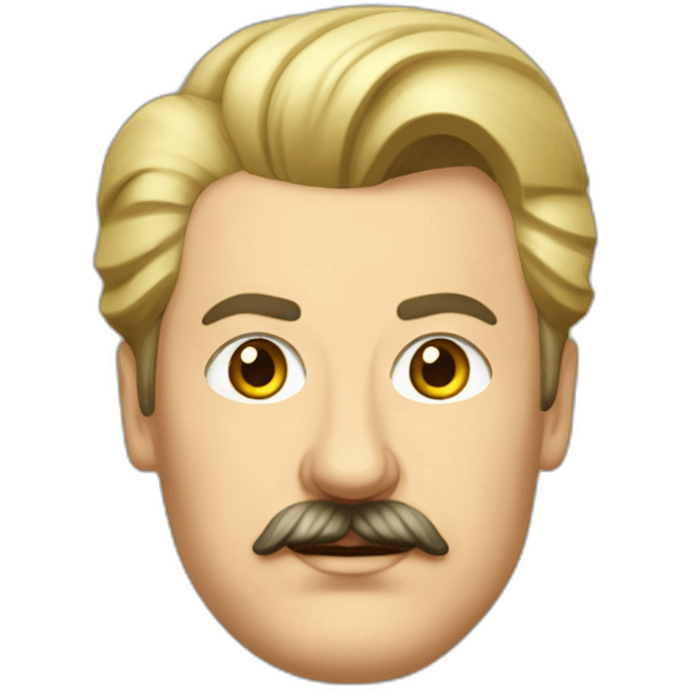 Iosif Stalin with blond hair emoji