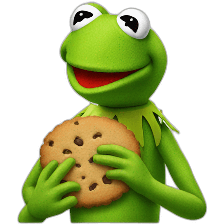 kermit eating cookies emoji