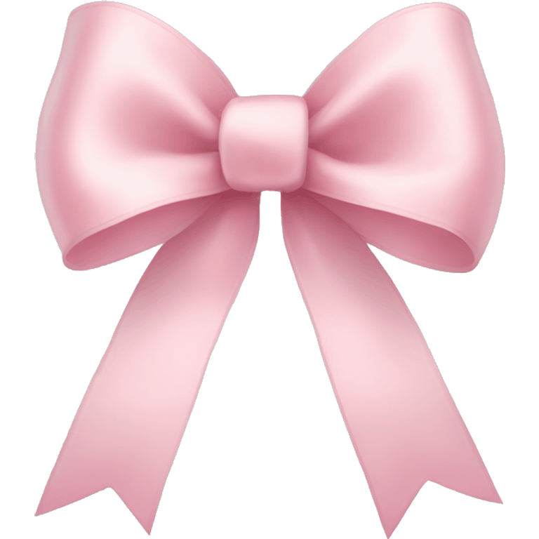 light pink ribbon bow emoji