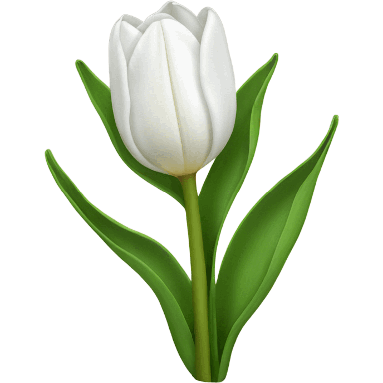 White tulip emoji