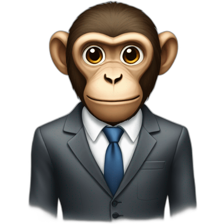 monkey in suit emoji