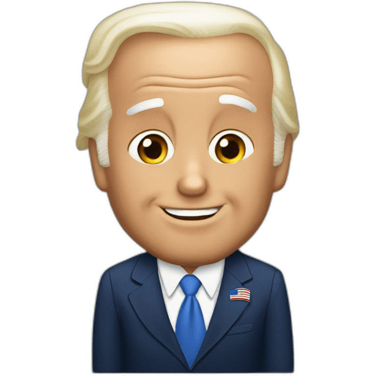 joe biden loving donald trump emoji