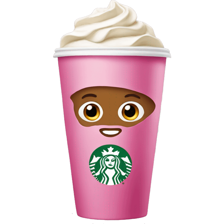 Pink Starbucks  emoji