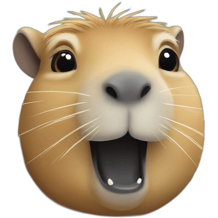 Capybara happy emoji