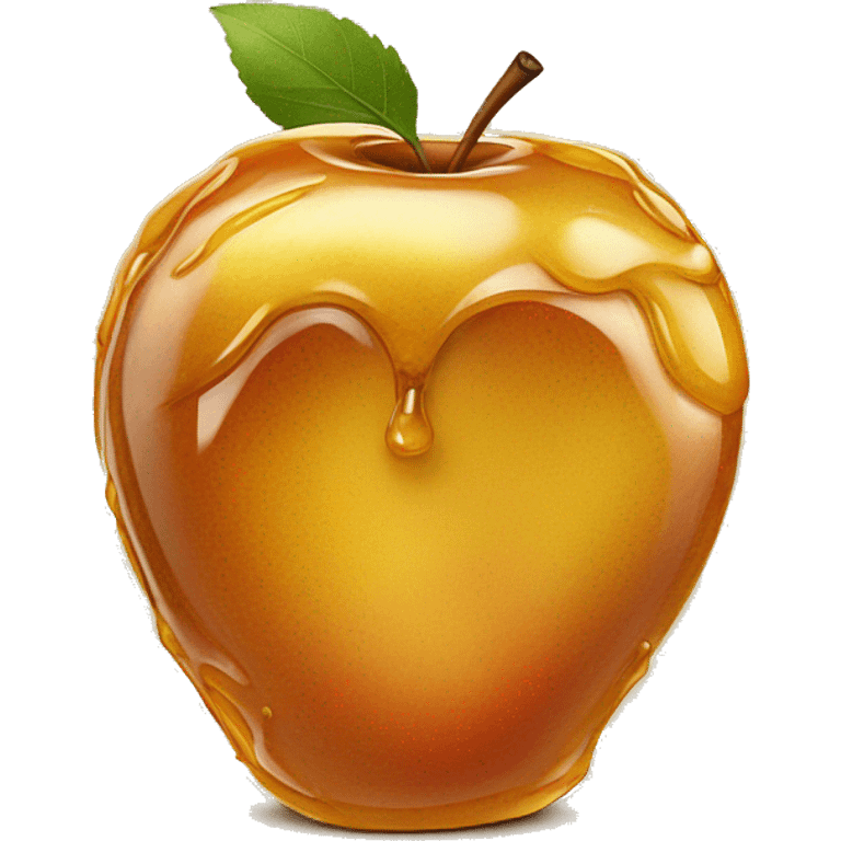 honey covered apple emoji