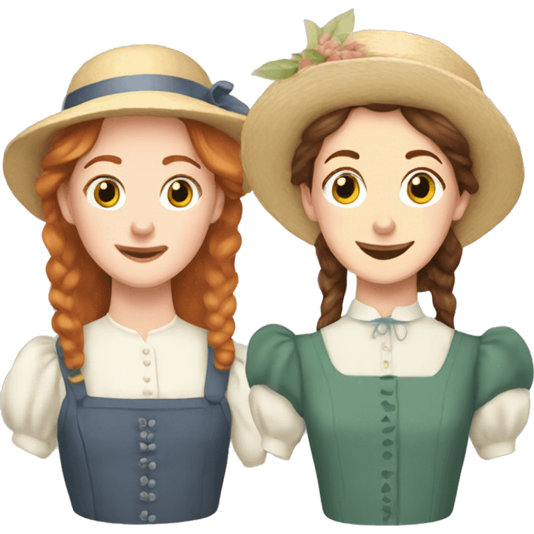 Diana barry and anne of green gables emoji