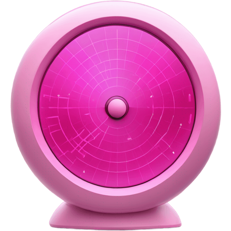 pink radar emoji