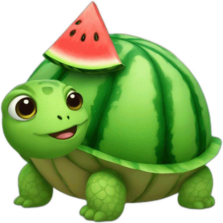 Watermelon turtle emoji