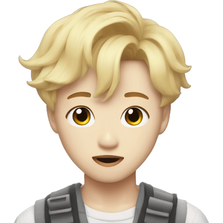 Blonde jimin bts emoji