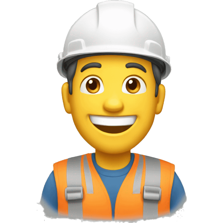 Builder laughing emoji