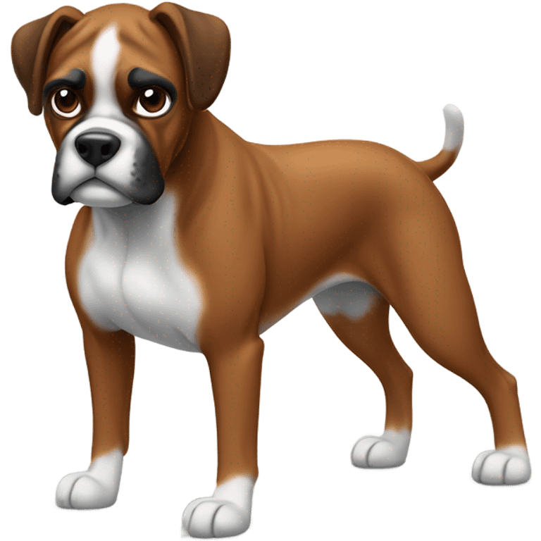 A boxer dog named rusty  emoji