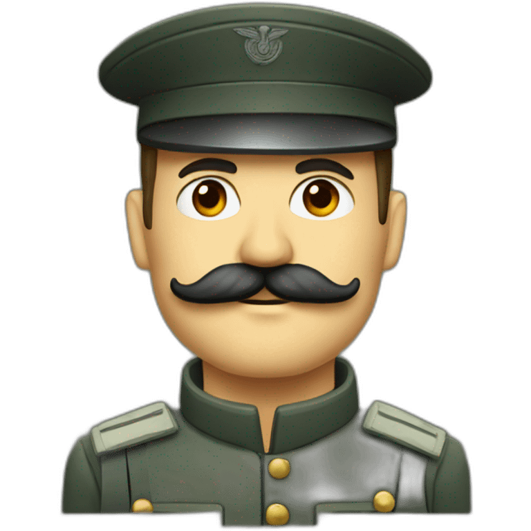 german soldier with a square mustache emoji