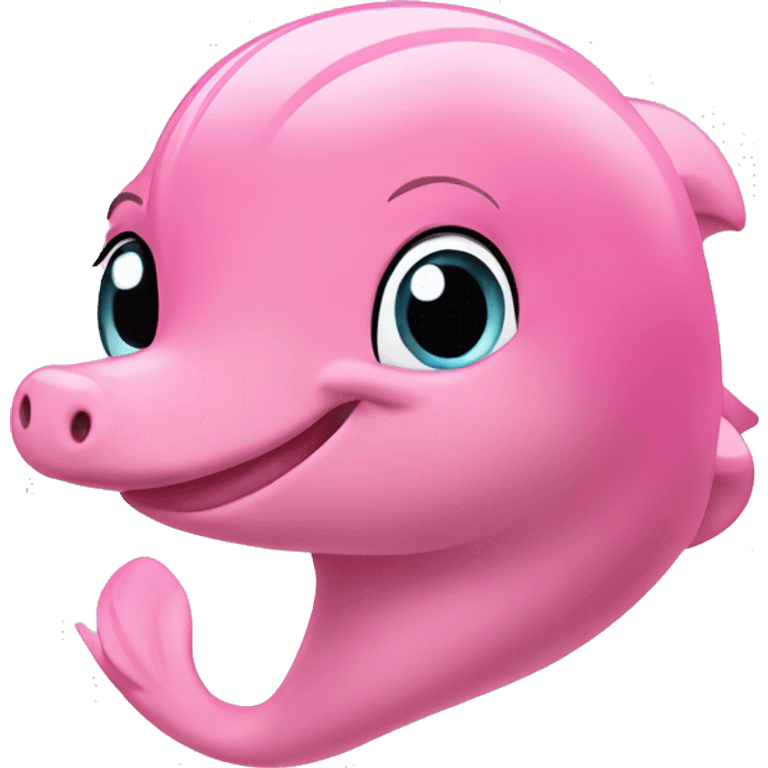 pink dauphin  emoji