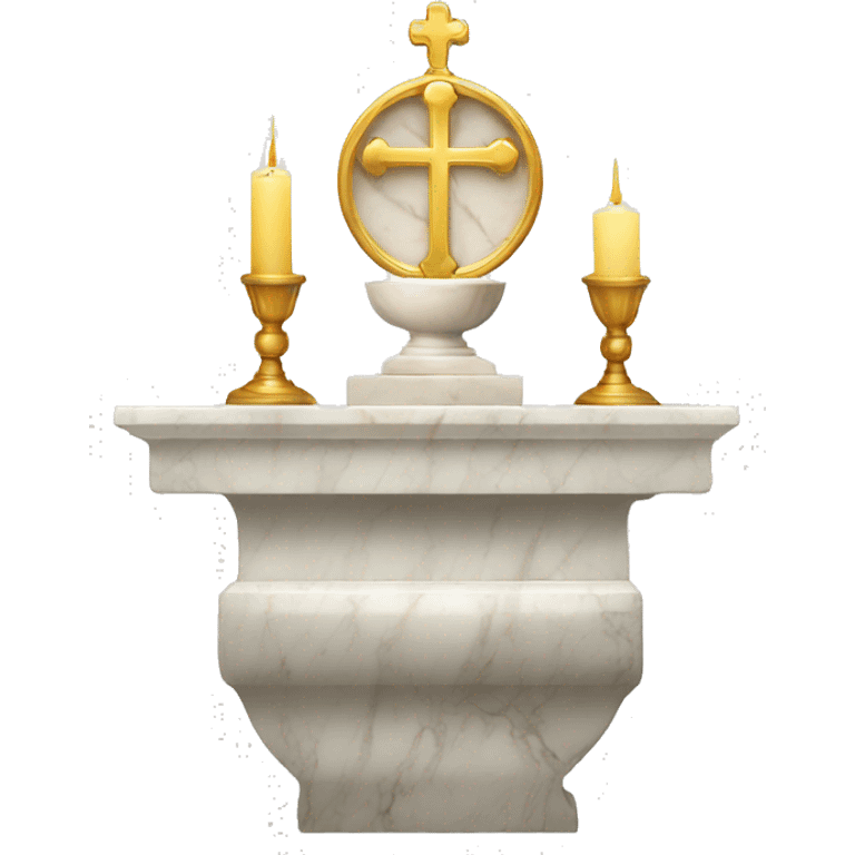 Marble altar eucharist  emoji