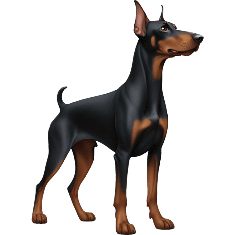 Doberman standing emoji