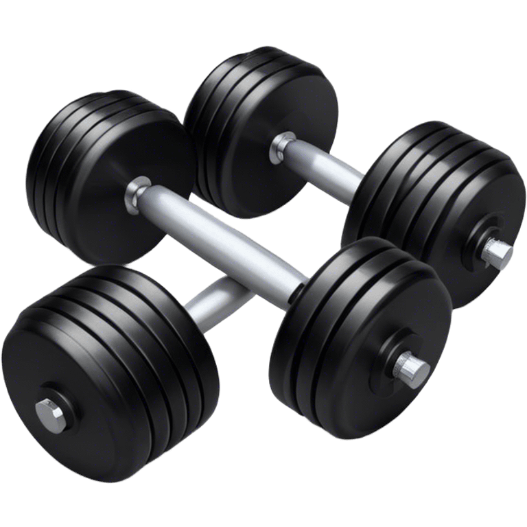 60LB black dumbbell  emoji