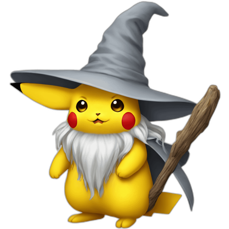 Gandalf Pikachu emoji