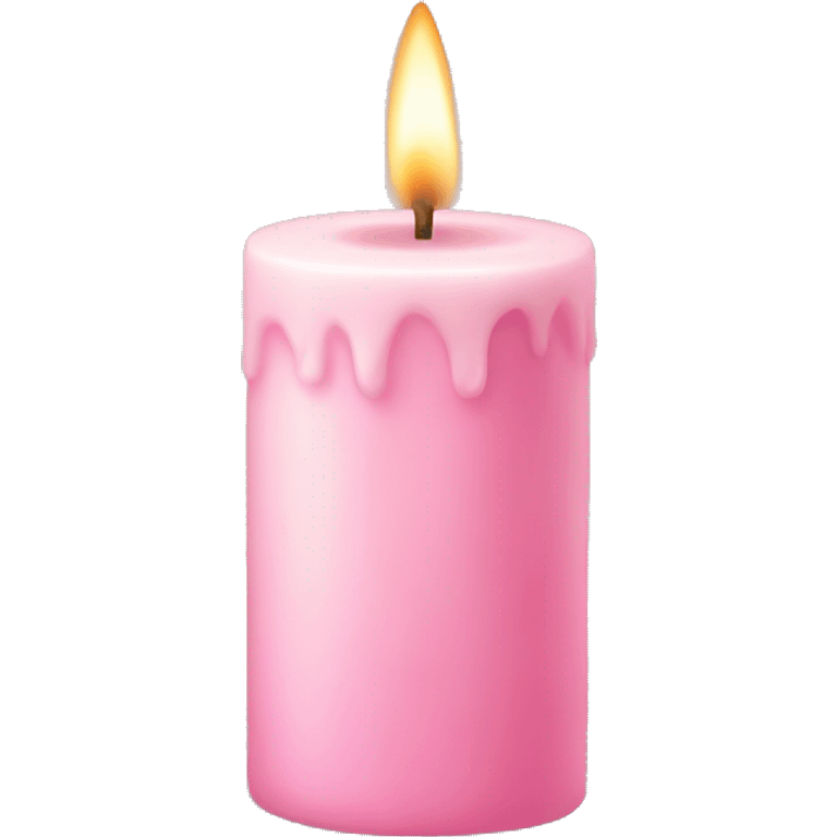 Light pink candle emoji